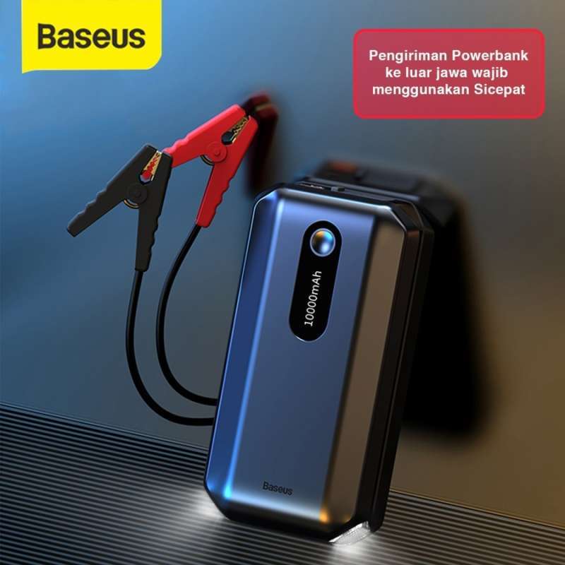 Promo BASEUS POWER BANK 10000MAH CAR JUMP STARTER AKI MOBIL ACCU JUMPER