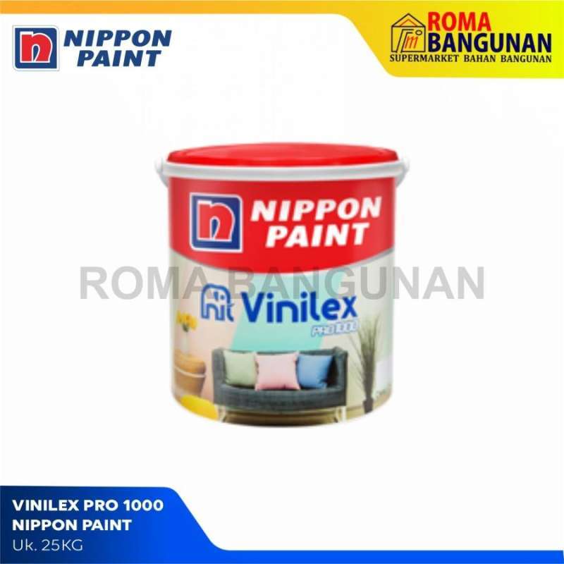 Jual CAT TEMBOK INTERIOR VINILEX PRO 1000 NIPPON PAINT BASE 25KG Snow