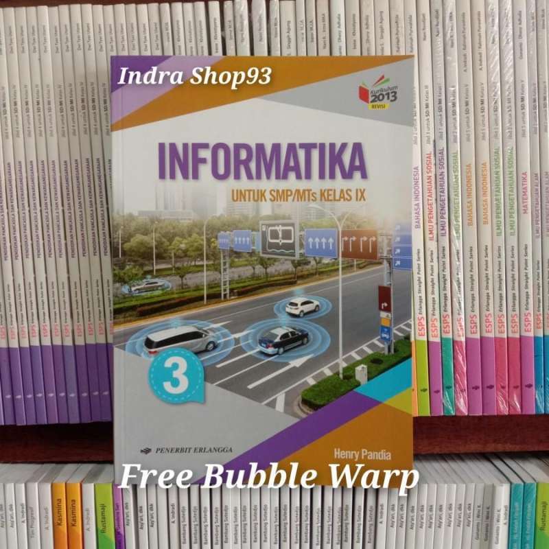 Jual Buku Informatika Kelas IX/9 SMP K13 Revisi Erlangga di Seller