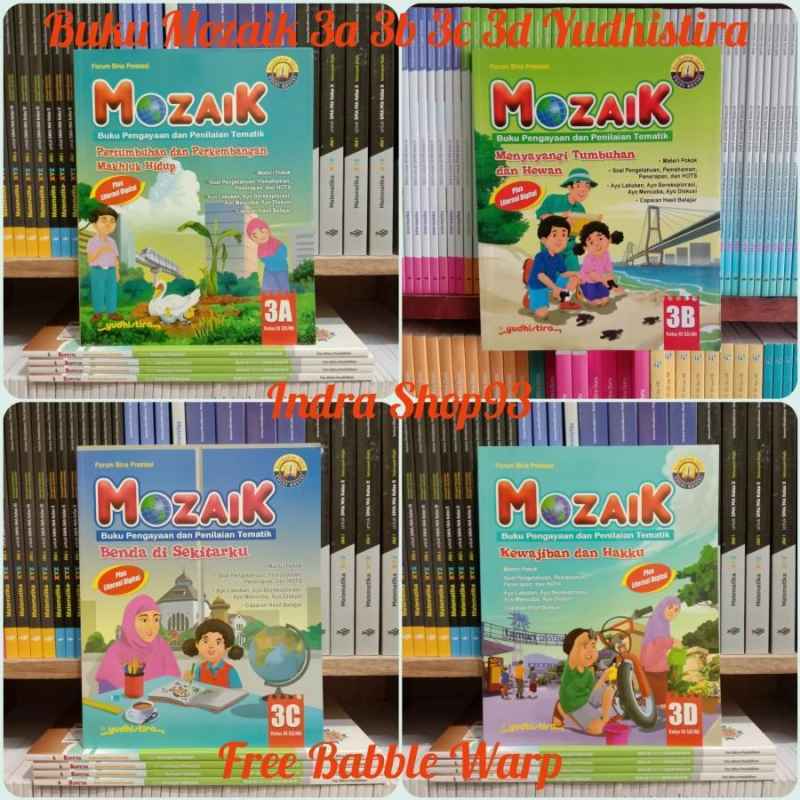 Jual Buku Mozaik 3a 3b 3c 3d Kelas 3 Sd K13 Revisi Yudhistira - Mozaik ...