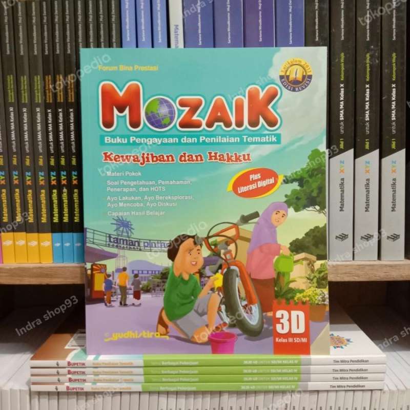 Jual Buku Mozaik 3a 3b 3c 3d Kelas 3 Sd K13 Revisi Yudhistira - Mozaik ...
