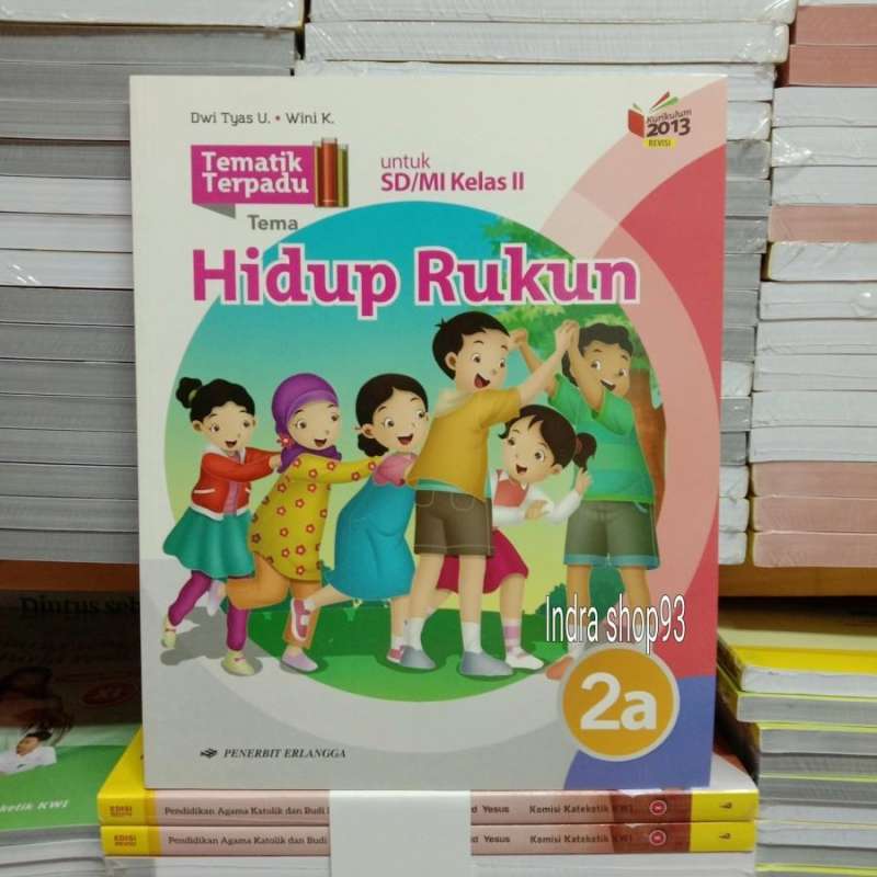 Jual Paket Tematik 2a sampai 2d kelas 2 SD Erlangga K13N Revisi di ...