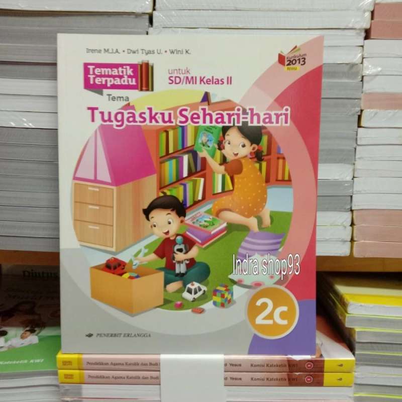 Jual Paket Tematik 2a sampai 2d kelas 2 SD Erlangga K13N Revisi di ...