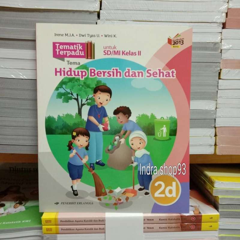 Jual Paket Tematik 2a sampai 2d kelas 2 SD Erlangga K13N Revisi di ...