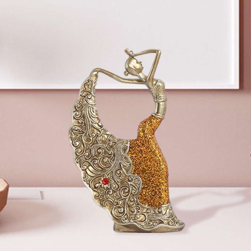Promo Peacock Dancer Figurine Dancing Sculpture Tabletop Girl Crafts