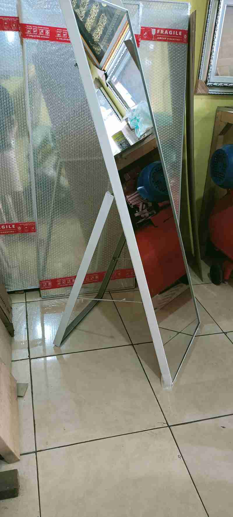Promo Standing Mirror Frameless Ukuran 41x123Cm Full Body Diskon 5 di