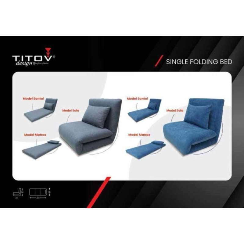 Jual Sofa Single Folding Bed Titov di Seller Gunung Mulia Furniture