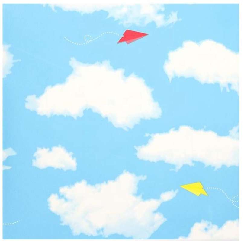 Jual Wallpaper dinding sticker wall stiker awan langit kapal di Seller