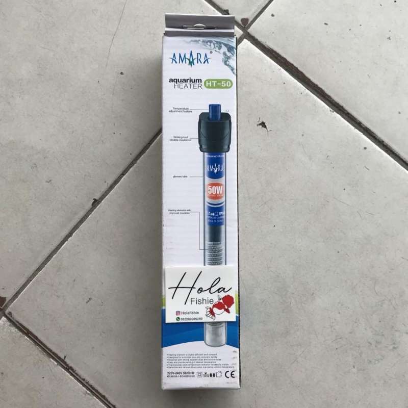 Jual Waterheater Water Heater Aquarium Amara 50,75,100 Watt Heater
