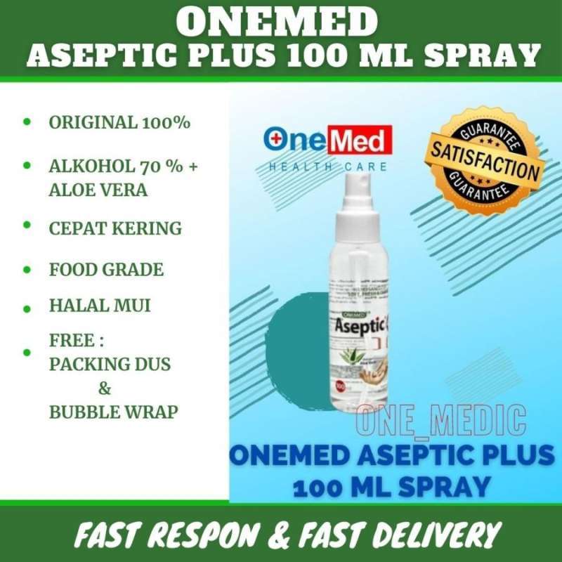 Jual Aseptic Plus Spray 100 Ml Onemed / Hand Sanitizer Spray 100 Ml Di