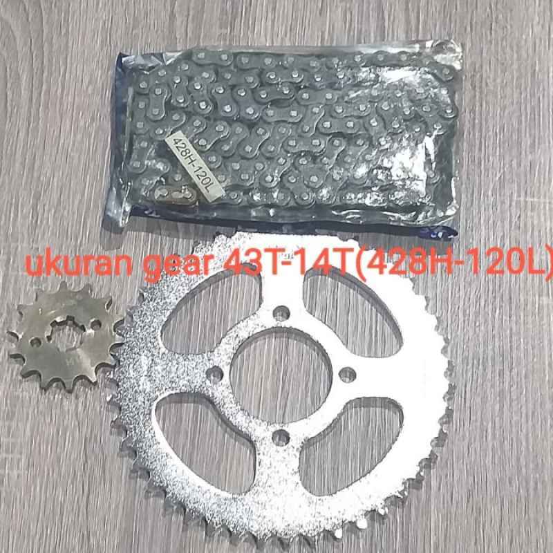 Promo Premium gear set gear paket satria fu 150 20052012 gold baja