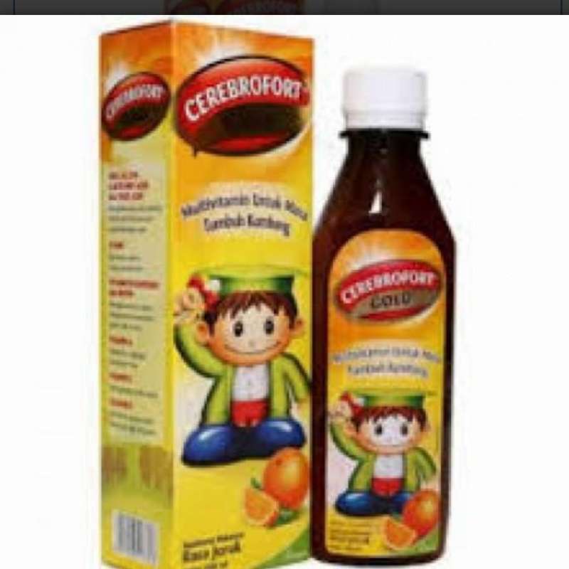 Jual CEREBROFORT GOLD SYRUP 200 ML MULTIVITAMIN di Seller