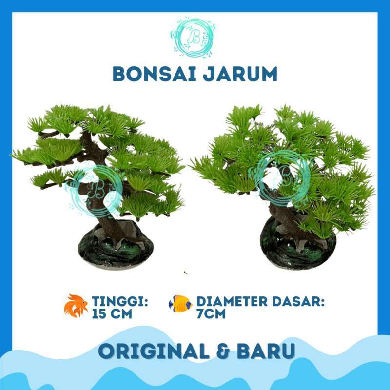 Jual Pohon Bonsai Jarum Hiasan Aquarium Dekorasi Tanaman Plastik