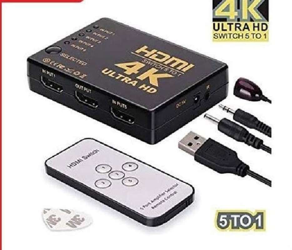 Socobeta Switch HDMI 3 Porte 4K Con Telecomando – Selettore E Amplificatore Per HD TV