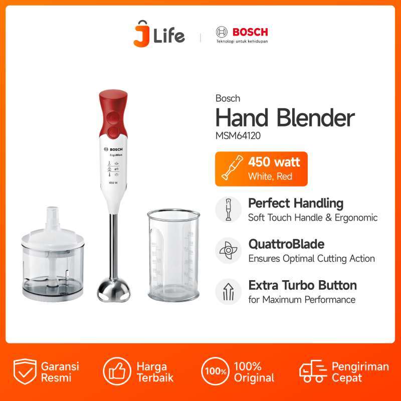 Jual Bosch Hand Blender ErgoMixx warna putih di Seller Jlife Official
