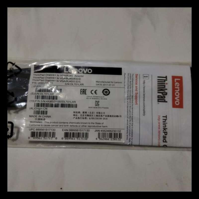 Jual ADAPTER LENOVO THINKPAD YOGA X1 P40 RJ45 DAN VGA ORIGINAL