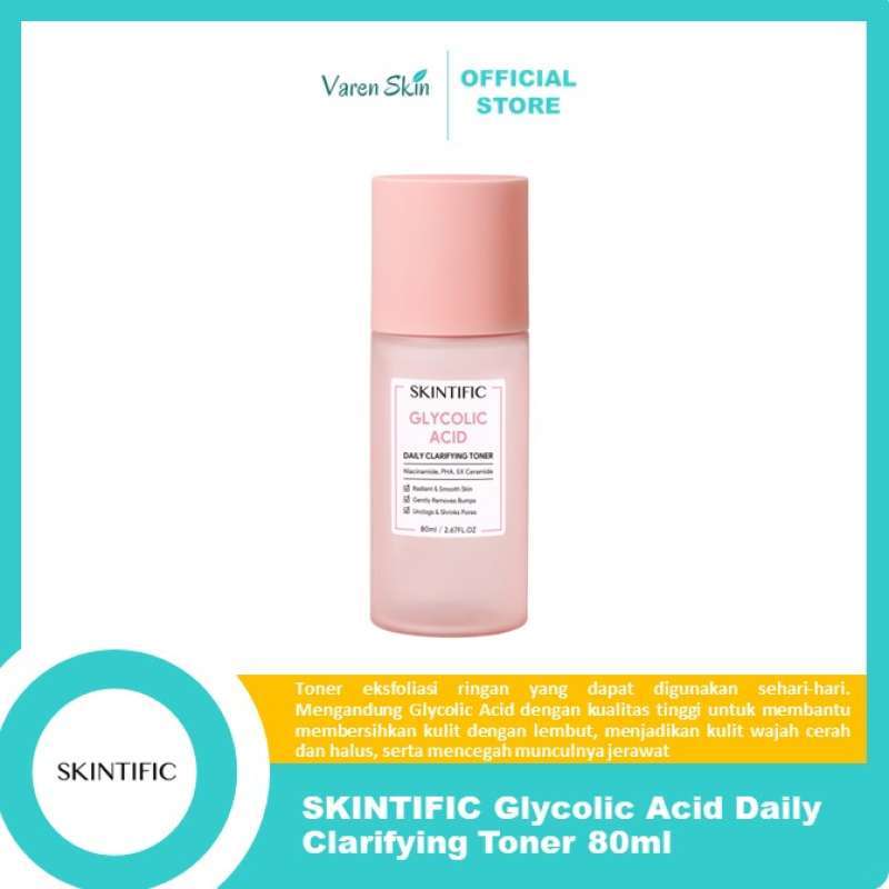 Promo SKINTIFIC Glycolic Acid Daily Clarifying Toner Diskon 20 di