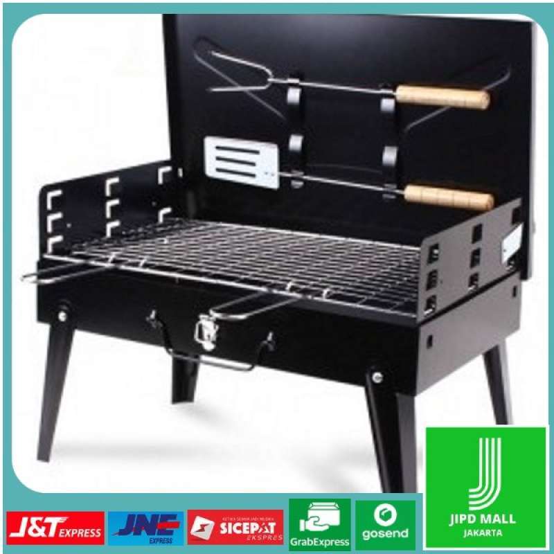 Jual Alat Panggang Sate Arang Portabel Lipat Barbeque BBQ Desktop Grill