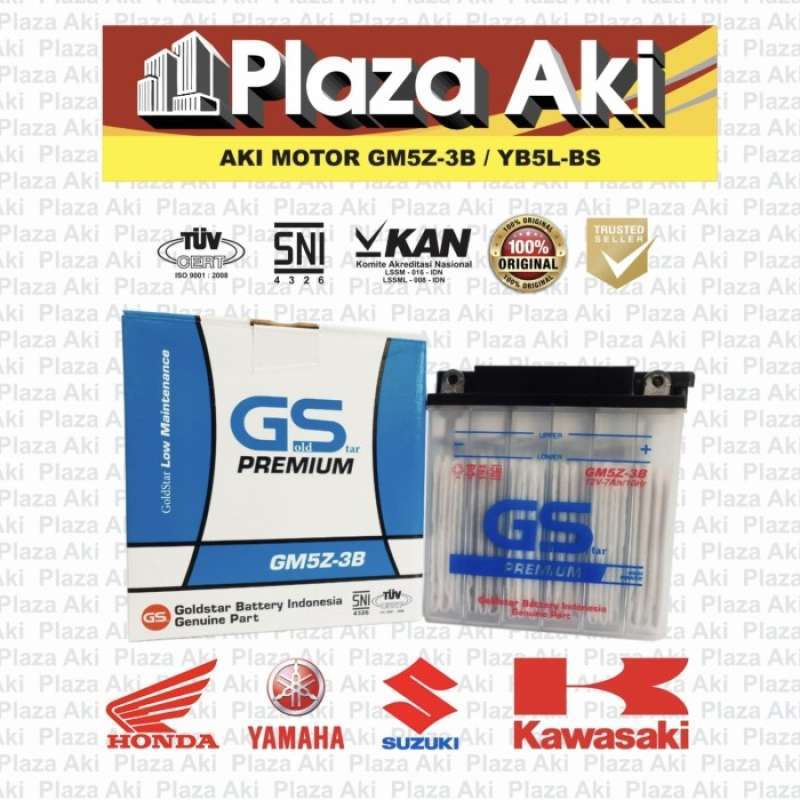 Promo banting harga Aki Motor Basah GM5Z-3B YAMAHA Mio Sporty Smile