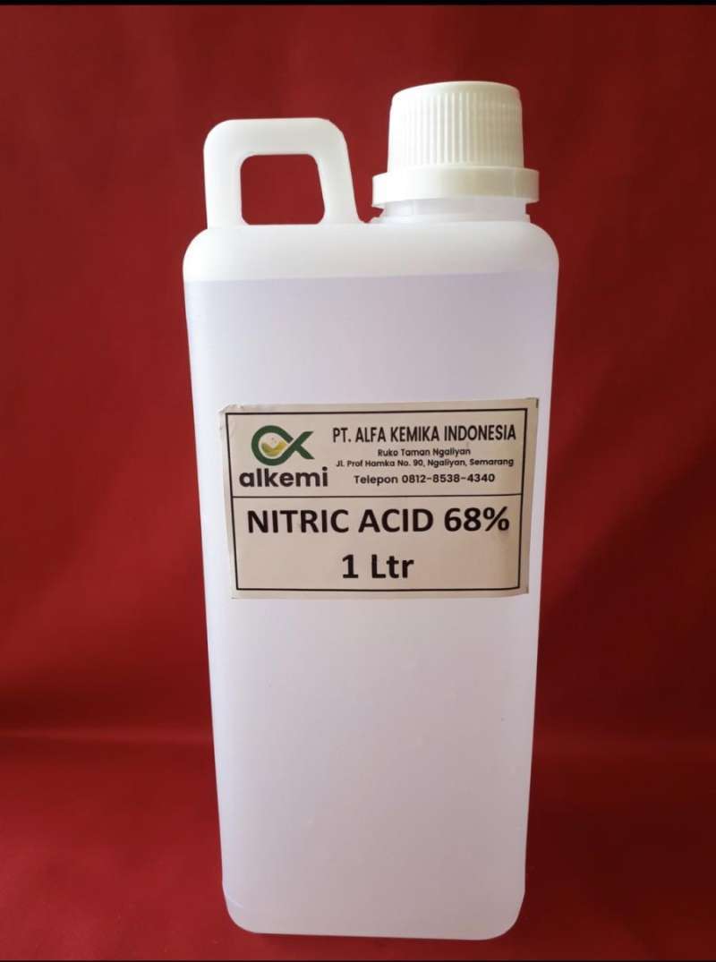 Jual Nitric Acid / Asam Nitrat / HNO3 (1 Kg) di Seller PT Alkemi