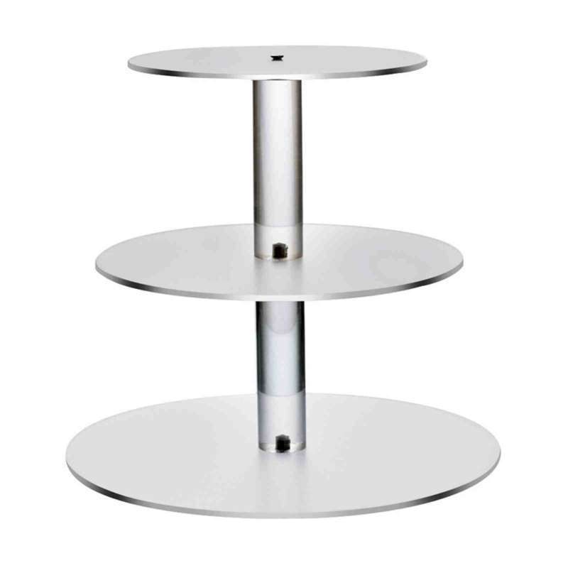 Jual 3/4/5/6 Tier Cake Stand Transparent Glass Display Tray Rack