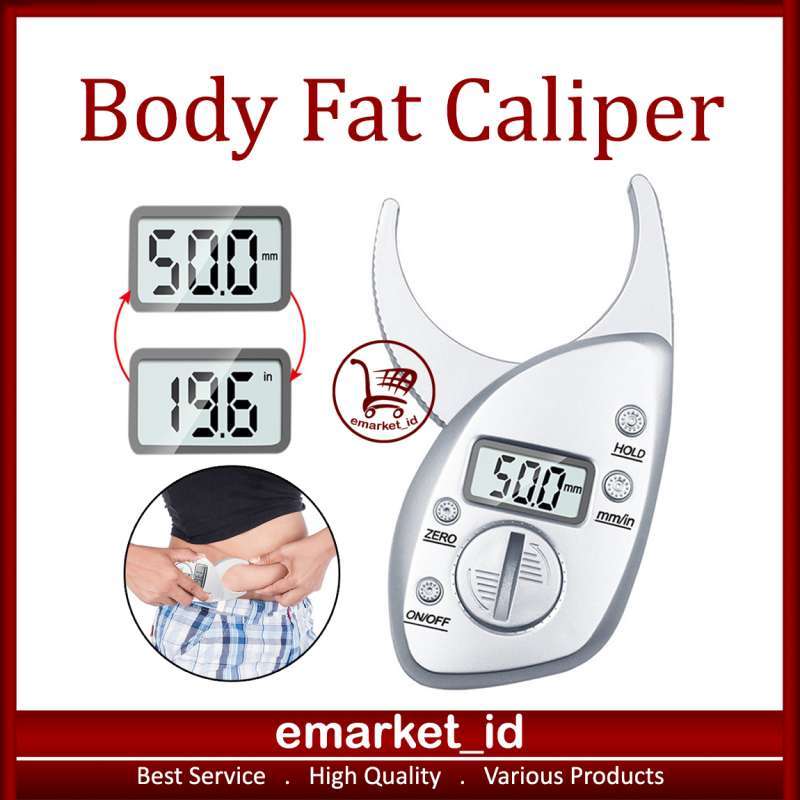 Jual Body Fat Caliper / Alat Ukur Kadar Lemak / Digital Pengukur LCD