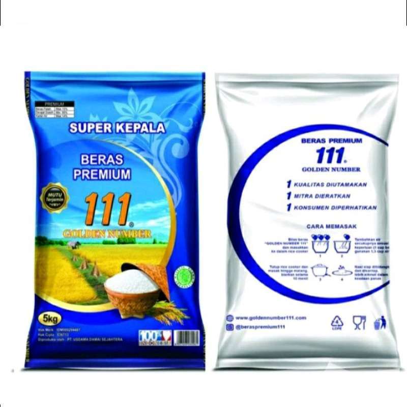 Jual Beras Premium 111 - 5KG. Super Kepala Golden BIRU ( khusus ...