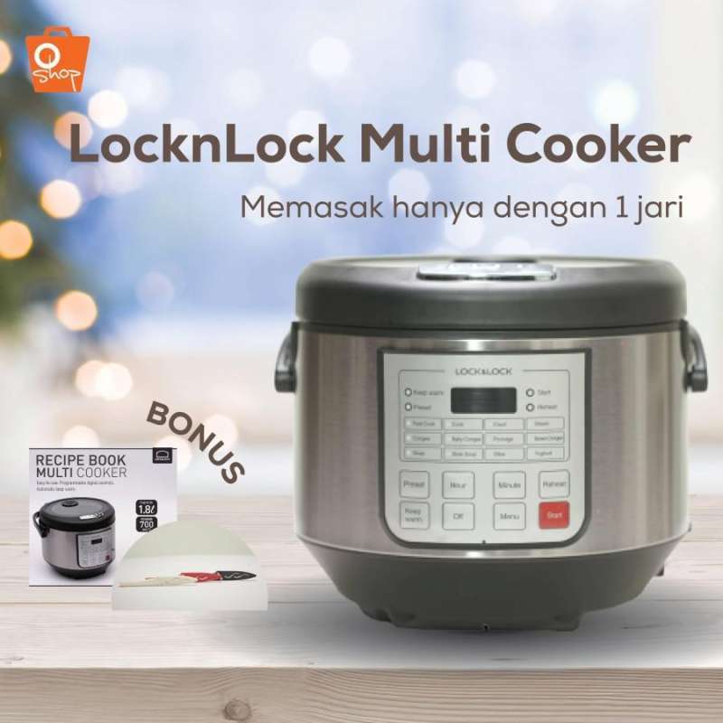 Jual Lock N Lock Rice Cooker/Multicooker 700 Watt / Alat Masak Multifungsi di Seller Fasyaa_id