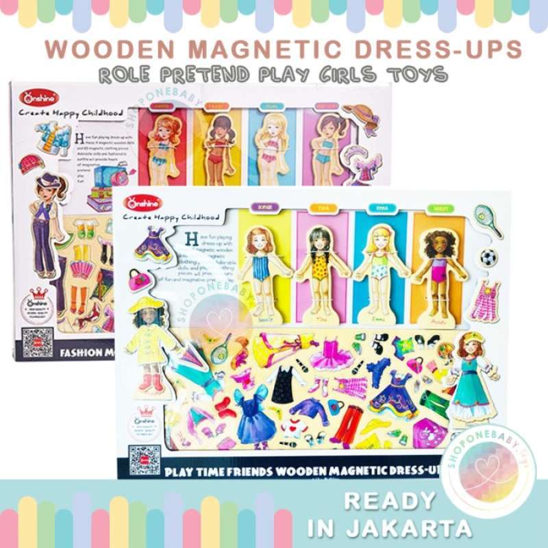 Promo Jkt Mainan Nostalgia Dandan Onshine Wooden Doll Dressup