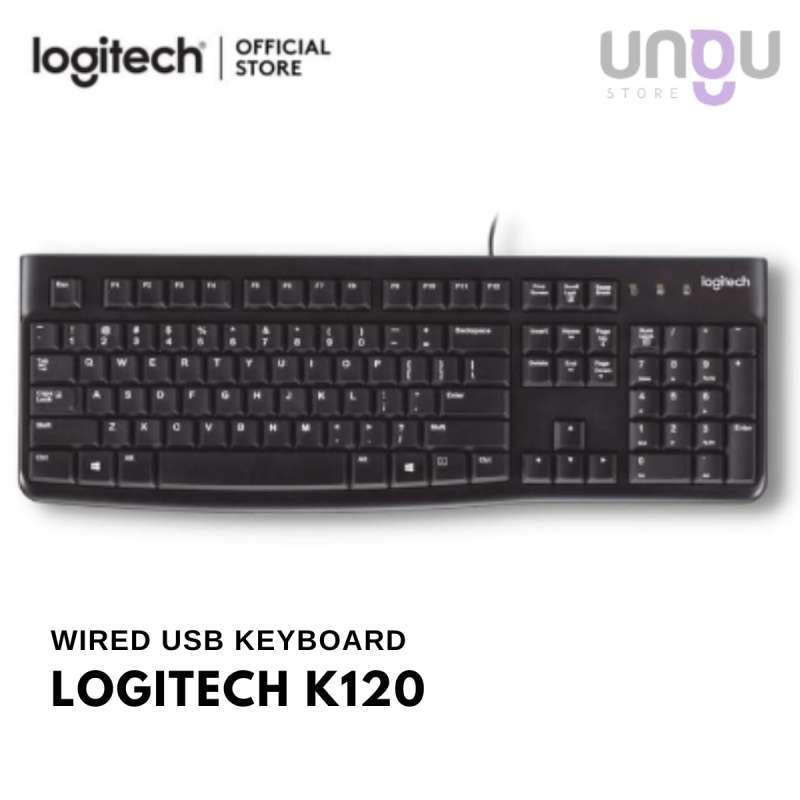 Jual Logitech K120 USB Wired Keyboard Plug and Play Keyboard Logitech