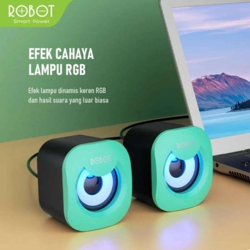 Jual Speaker Komputer Laptop Multimedia RGB USB Biru Muda di Seller FN ...