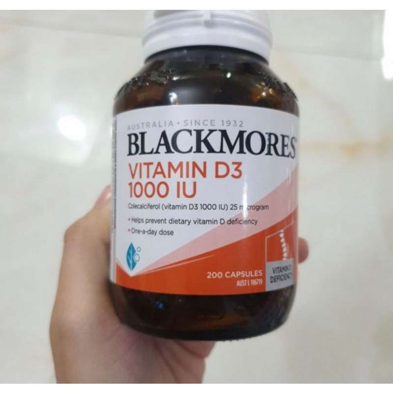 Promo (DIJAMIN ASLI) Blackmores Vitamin D3 1000IU 200 Capsules Diskon