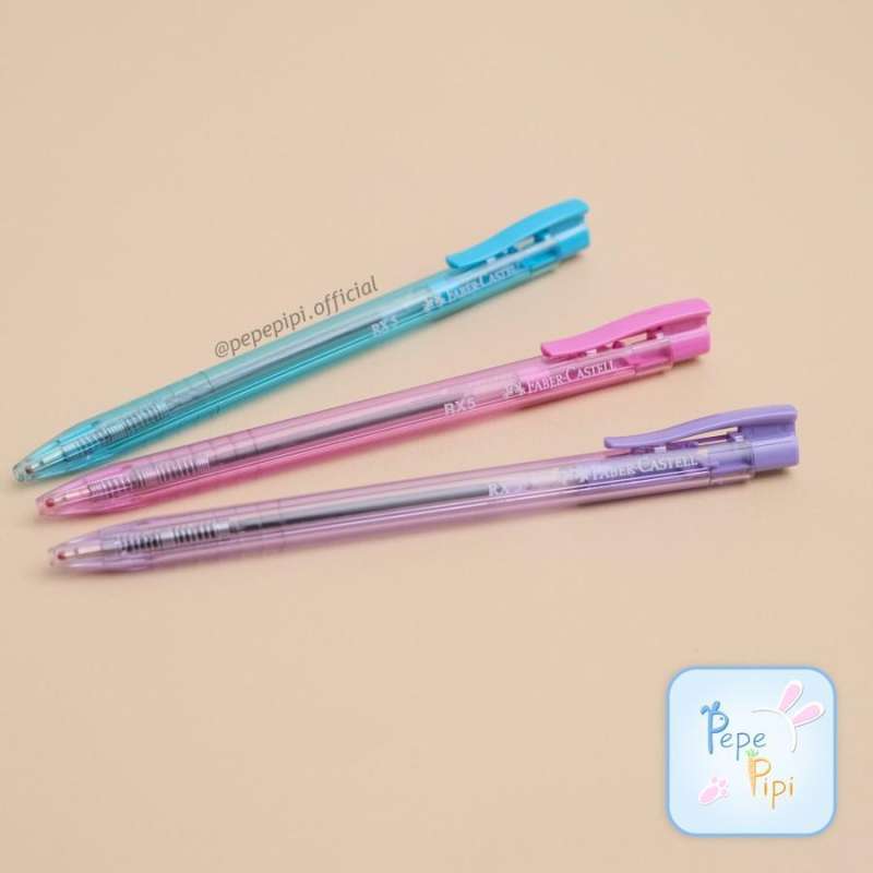 Jual Pena Rx5 Faber Castell Ball Pen 0,5 Biru Pulpen Pen Bolpen