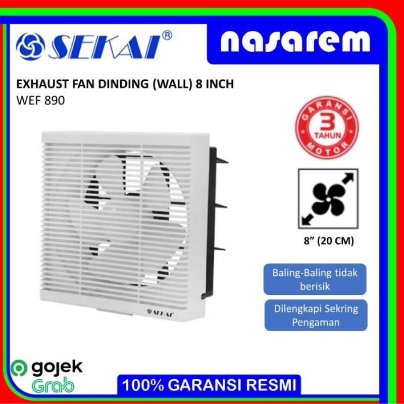 Jual KIPAS ANGIN EXHAUST FAN DINDING 8 SEKAI WEF890 di Seller MMT Garko