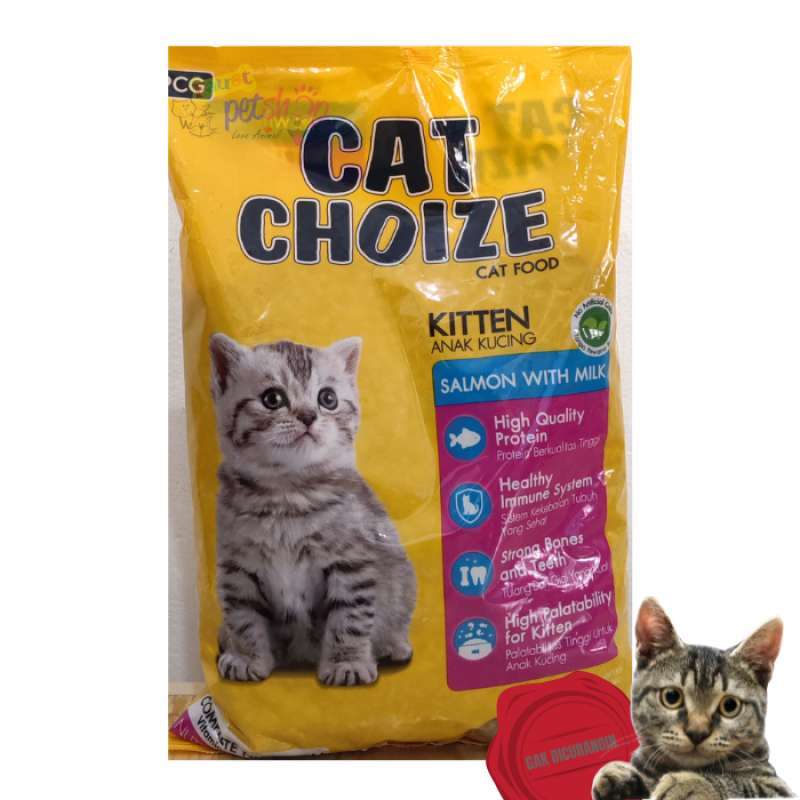 Jual Cat Choize Kitten Salmon 1kg No Pork Makan Kucing kering Cat Dry