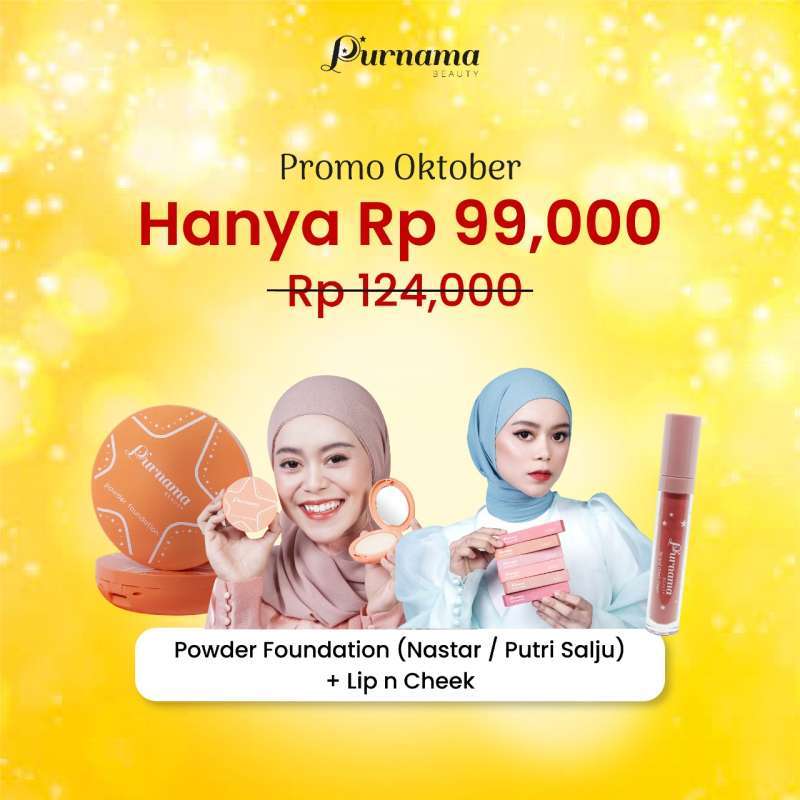 Purnala Jual Purnama Beauty Bundle Lip and Cheek & Flawless Powder Fondation di ...