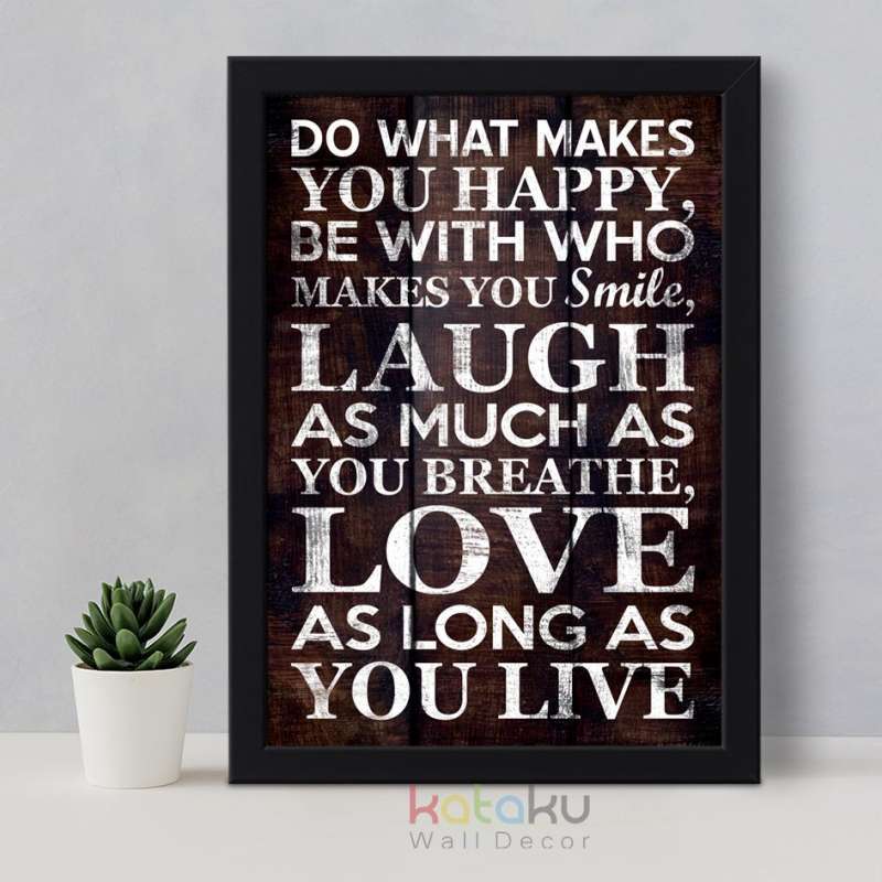 Jual Hiasan Dinding Poster Kayu Vintage Wall Decor Quotes Kata Motivasi di Seller Kataku Wall