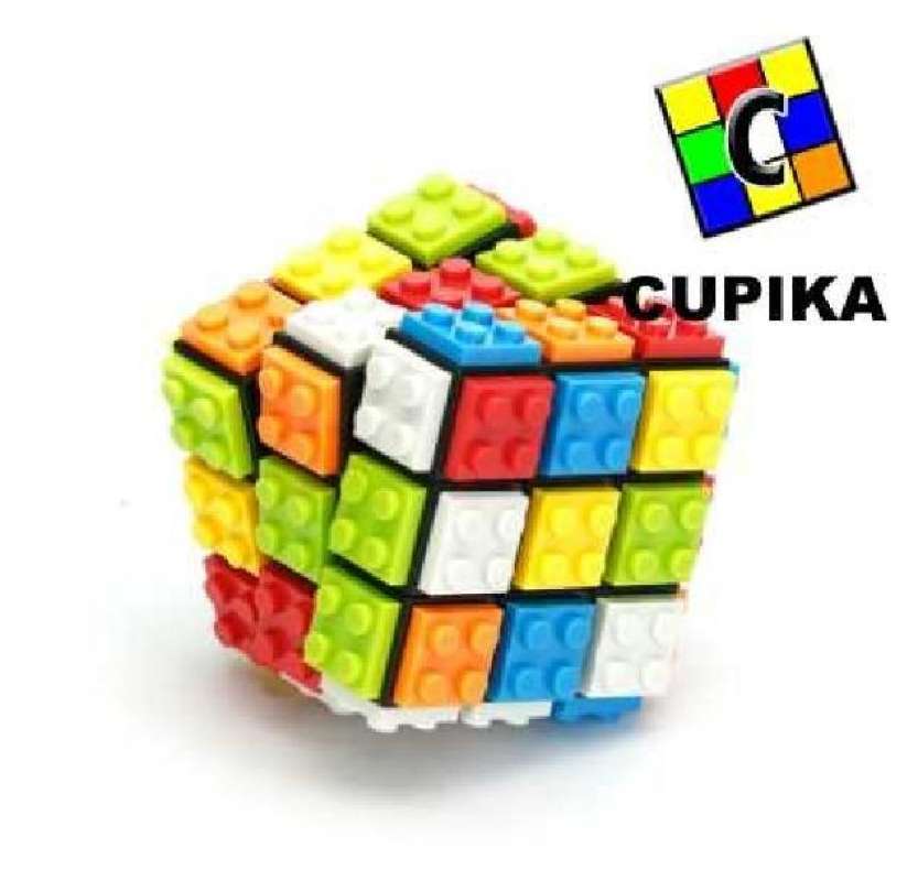 Jual Rubik 3x3 Fanxin Building Blocks Lego Cube 3x3 Blackbase ORIGINAL