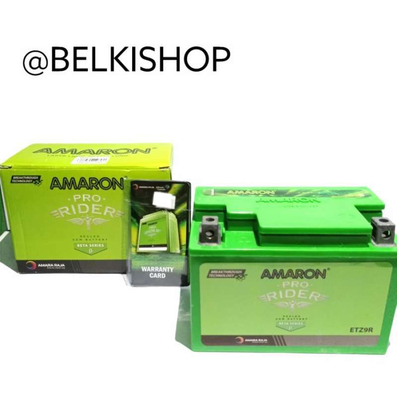 Jual Aki Motor Piaggio Zip, Honda CB400 ETZ9R/YTX9A-BS AMARON AKI