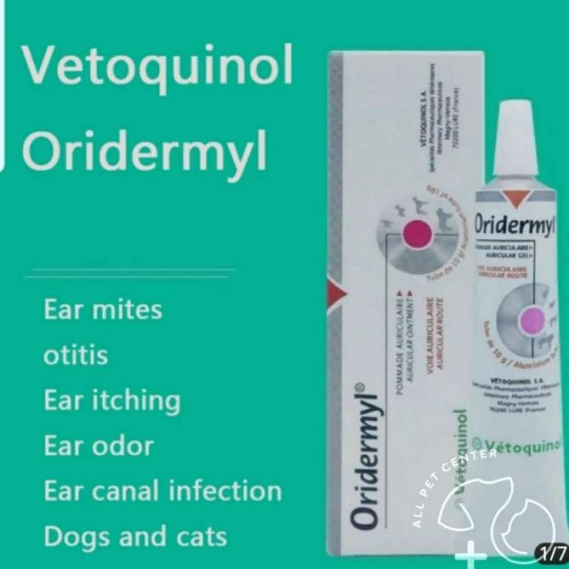 Jual ORIDERMYL by Vetoquinol - tetes telinga anjing kucing - ORIGINAL ...
