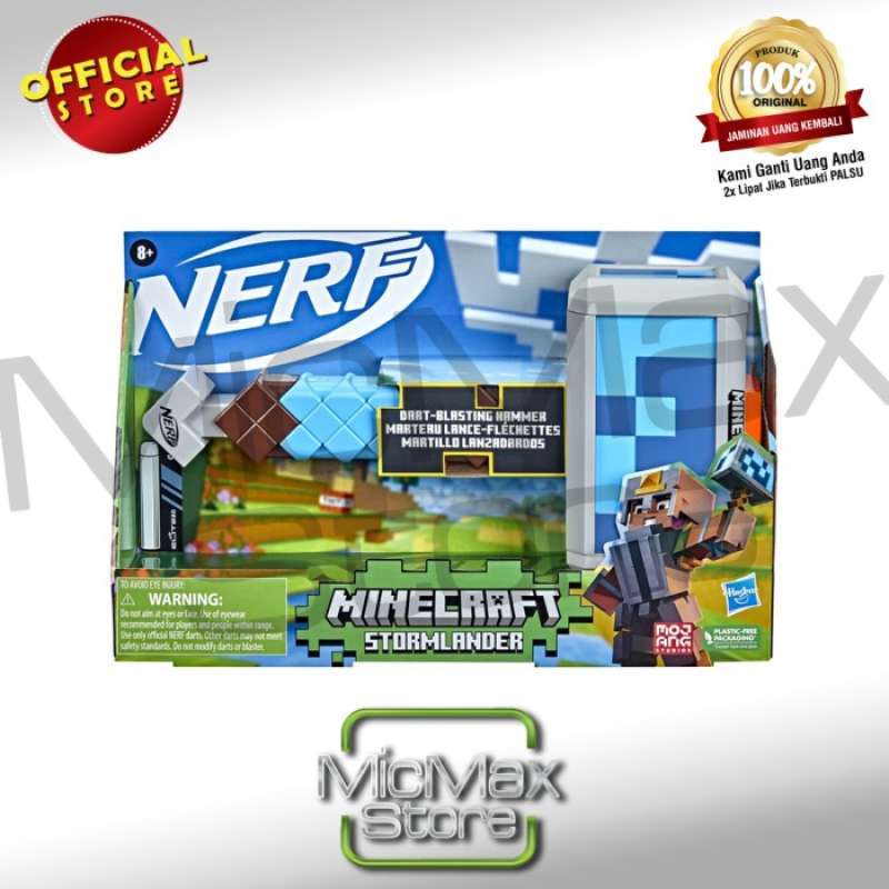 NERF abfeuernder Minecraft Stormlander Hammer für 19,99€ (statt 29