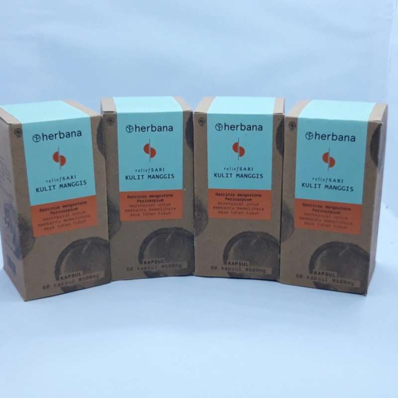 Jual Herbana Kulit Manggis 60 Kapsul Obat Anti Inflamasi di Seller