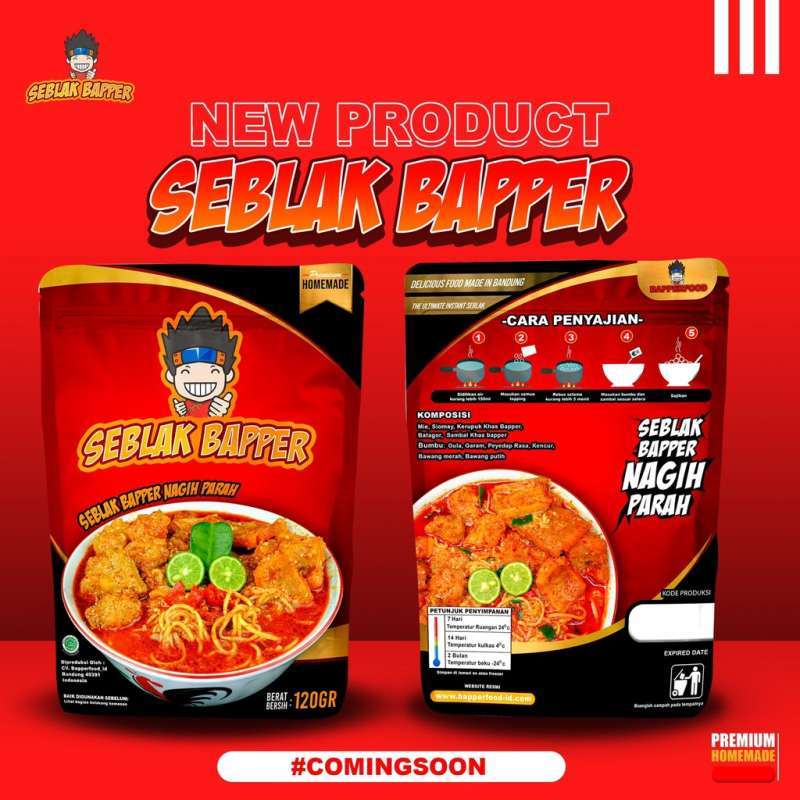 Bapper Jual Seblak Instan Bapper Jajanan Instant Baper Kuah Bandung Di Seller ...
