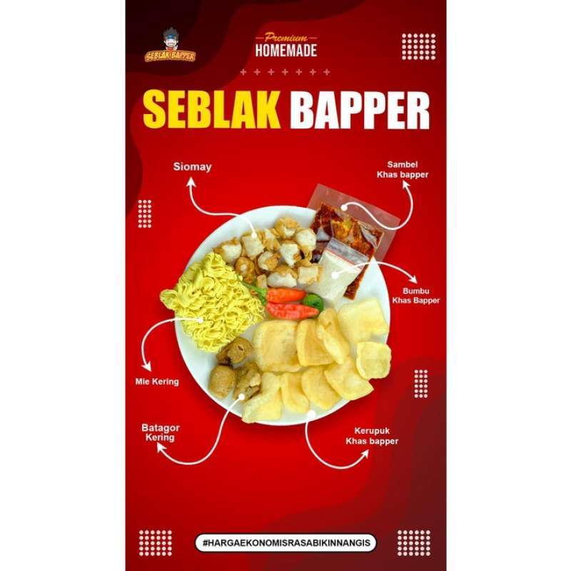 Bapper Ma Jual Seblak Instan Bapper Jajanan Instant Baper Kuah Bandung Di Seller ...