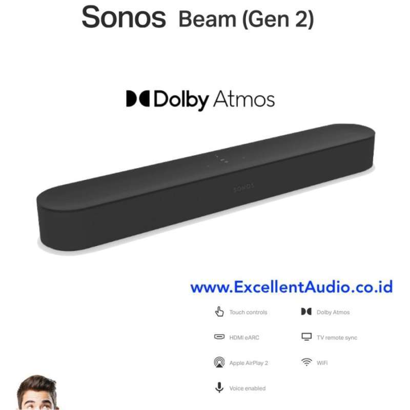 Jual Sonos Beam Gen2 Dolby Atmos Soundbar Hitam Di Seller Excellent