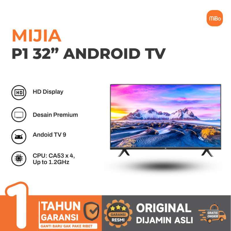 Jual Mi TV P1 32 inch HD Smart TV Android Original di Seller Mibo