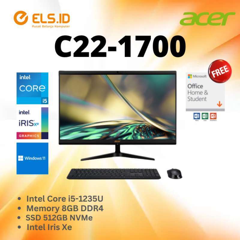 Promo All In One Acer C221700 I51235u (led 22 Fhd) W11+ohs Diskon 2