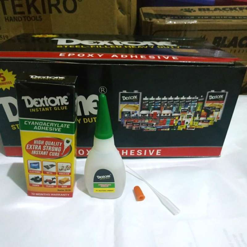 Jual DEXTONE INSTANT GLUE CYANOACRYLATE ADHESIVE LEM KAYU PLASTIK BESI