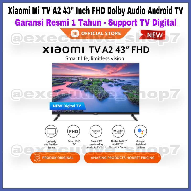 Jual Xiaomi Mi TV A2 43 Inch FHD Dolby Audio Android TV Garansi Resmi 1 ...