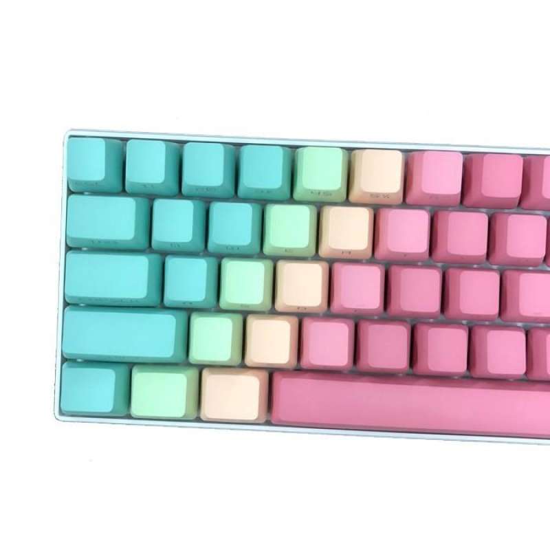 Jual ALCHA KEYCAPS GRADIENT PASTEL PBT DOUBLE SHOT SIDE LETTERS di Seller greatwest Mangga Dua